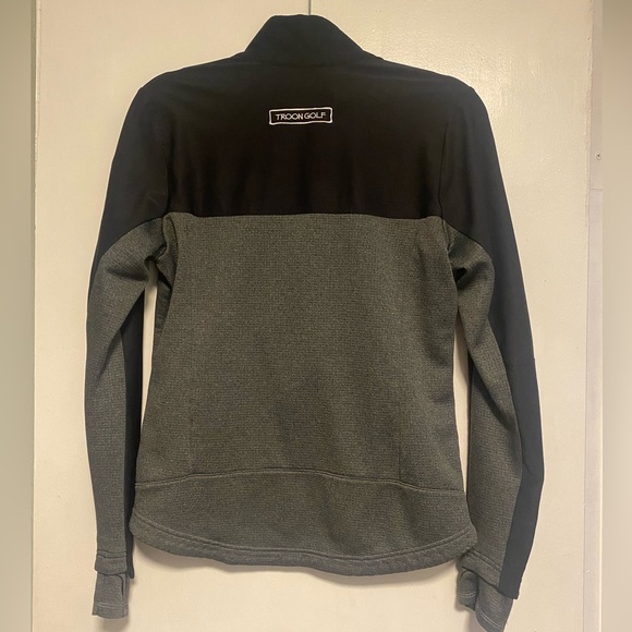 Adidas Golf Grey active wear long sleeves Zip Jacket - Picture 3 of 4